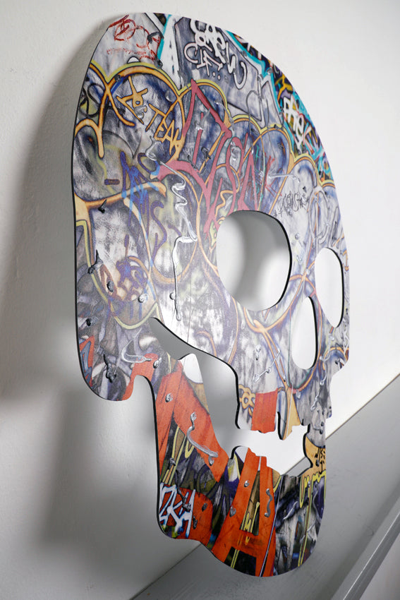 Noisy (1990) - Street Art Skull I (Epreuve d'artiste) | Iconic Art Remix | UrbanPopSociety | H2SF