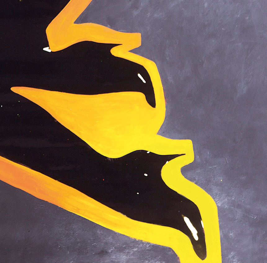 Detail Betty Page is watching, 1993, Eiweißlasur auf C-Print von 1993, Sven Hoffmann H2SF Premium Art, ein seltenes One-of-a-kind Einzelstück