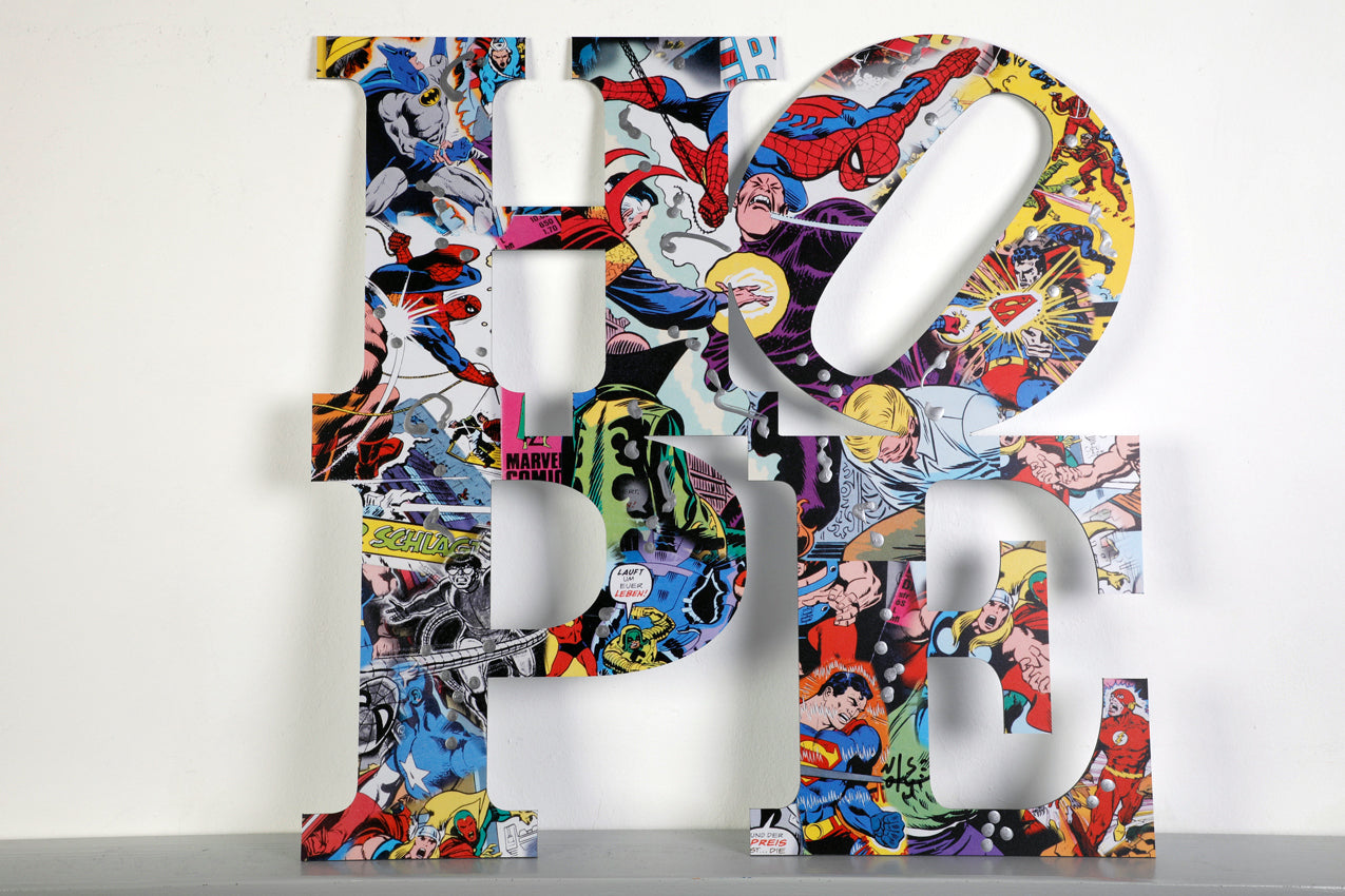 Noisy (1990) - Super Hope III - Mixed Media Edition auf 3mm Alu-Dibond - UrbanPopSociety - H2SF Editions