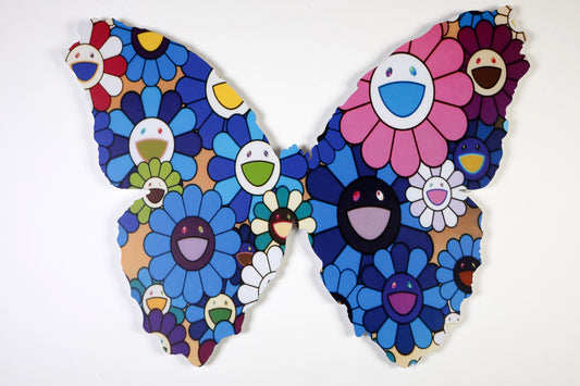 Noisy (1990) - Murakam Butterfly II- Mixed Media Edition auf 3mm Alu-Dibond - UrbanPopSociety - H2SF Editions